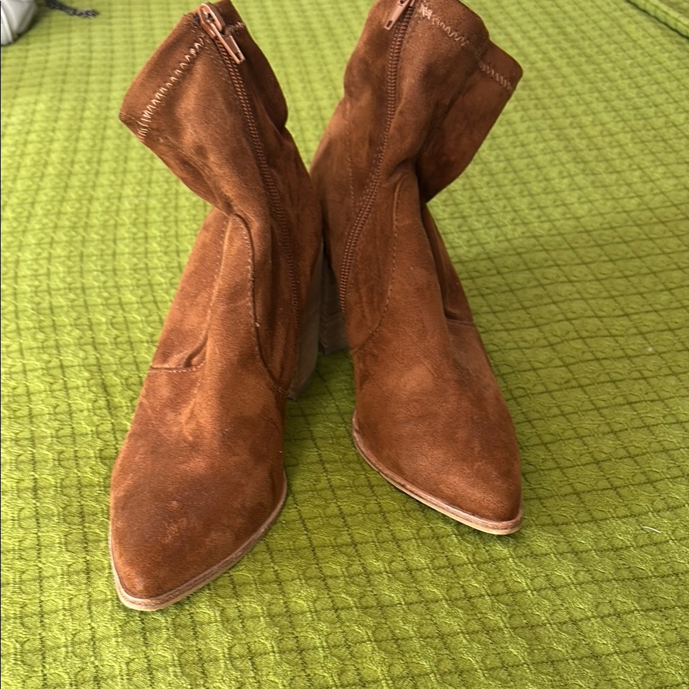 Steve Madden Brown Heeled Boots Suede